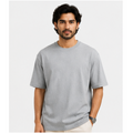Grey Melange_Unisex Oversized T-Shirt