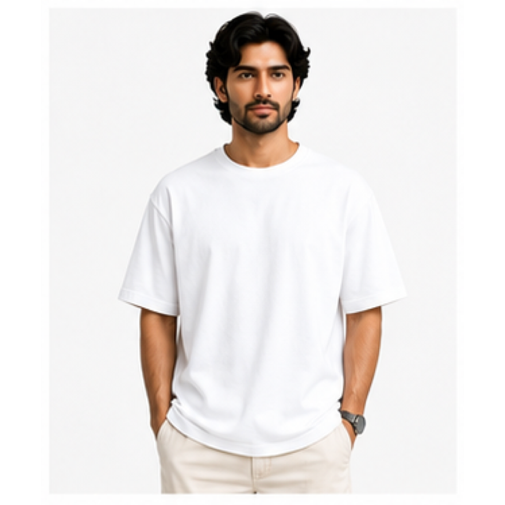 White_Unisex Oversized T-Shirt