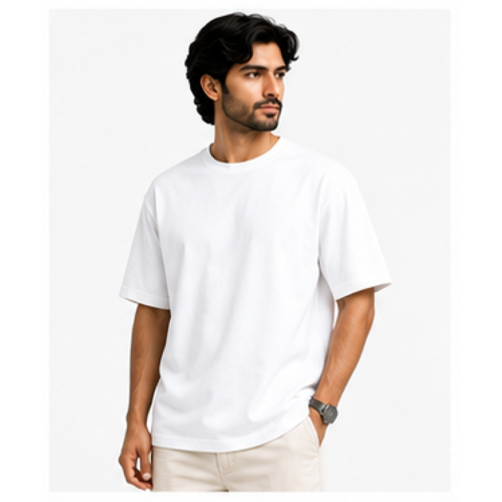 White_Unisex Oversized T-Shirt