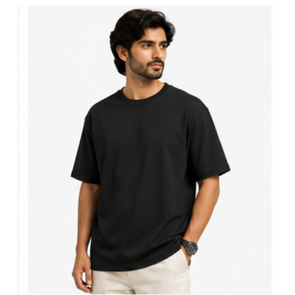 Black_Unisex Oversized T-Shirt