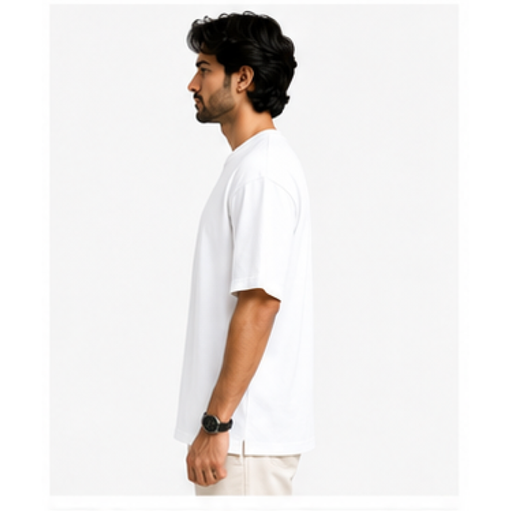 White_Unisex Oversized T-Shirt