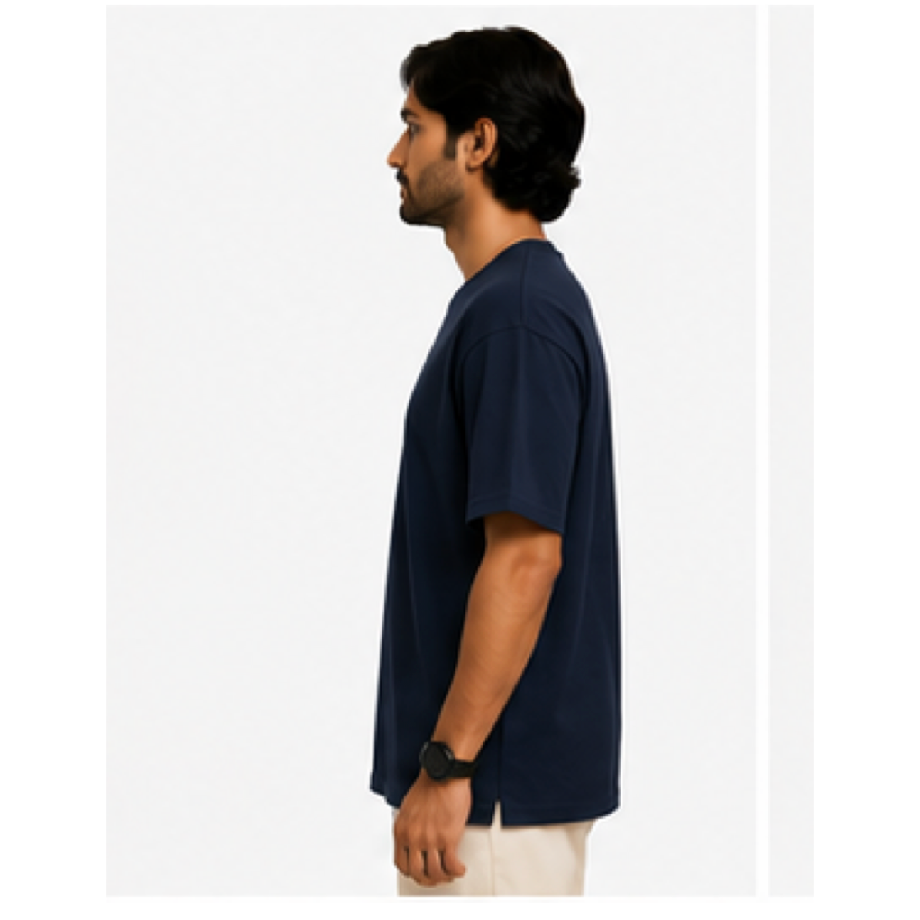 Navy Blue_Unisex Oversized T-Shirt