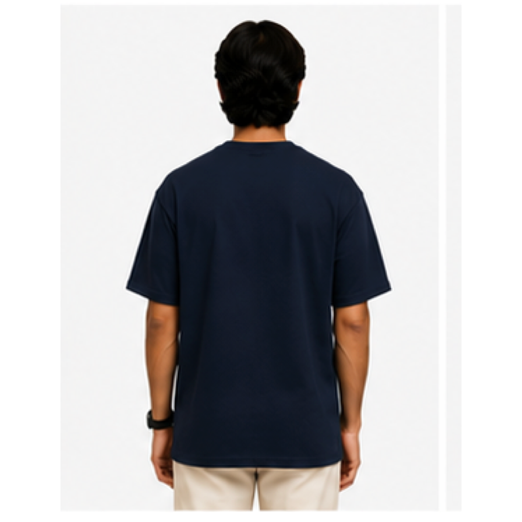 Navy Blue_Unisex Oversized T-Shirt