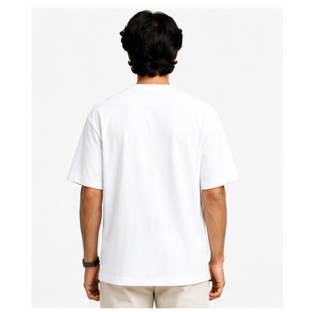 Bharat_White Unisex Oversized Standard T-Shirt