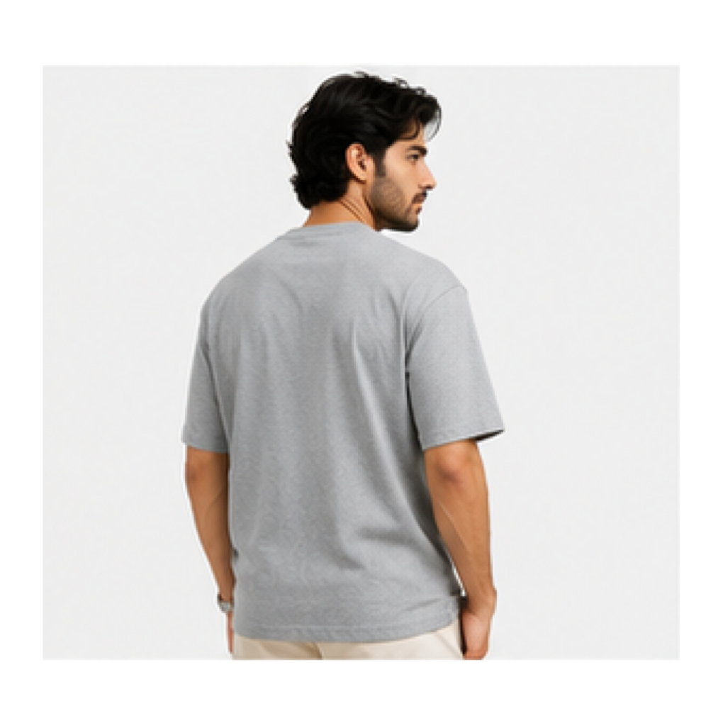 Bharat_Grey Unisex Oversized Standard T-Shirt