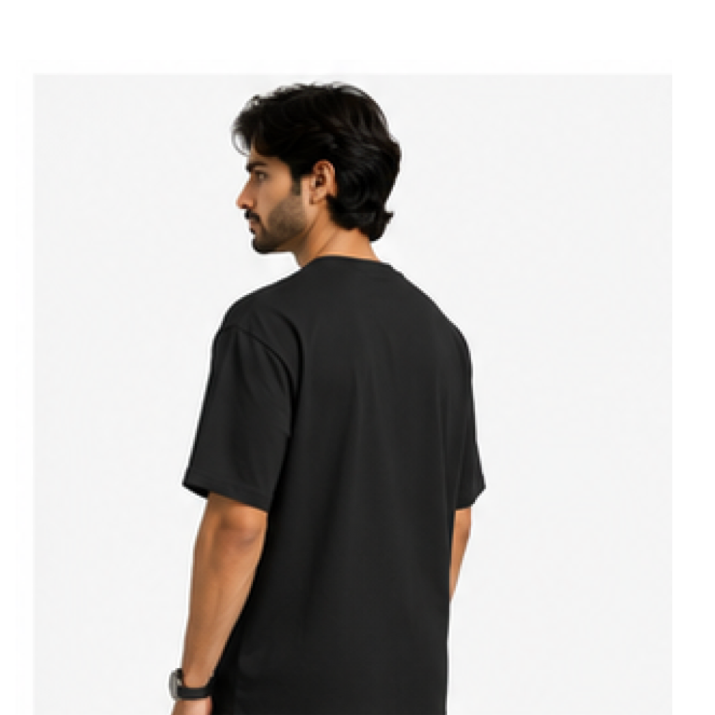 Black_Unisex Oversized T-Shirt