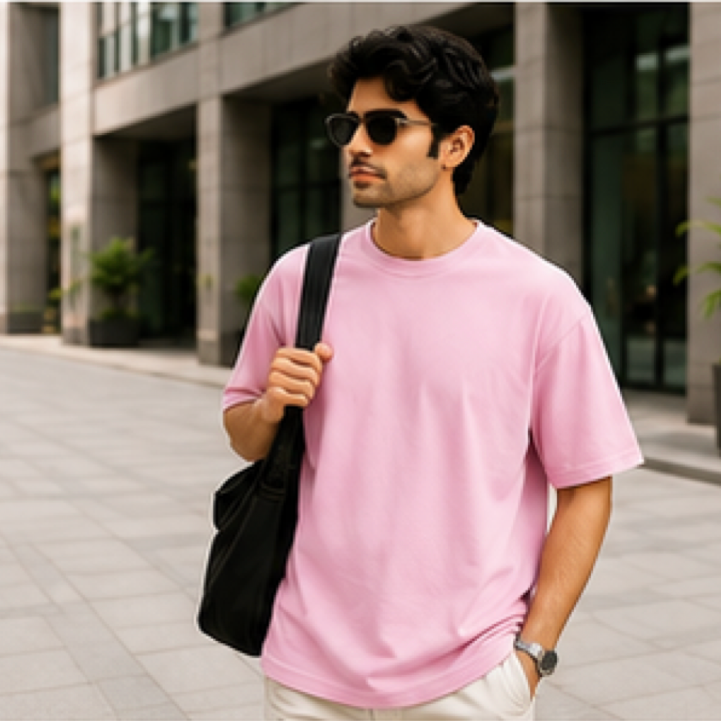 Pink_Unisex Oversized T-Shirt